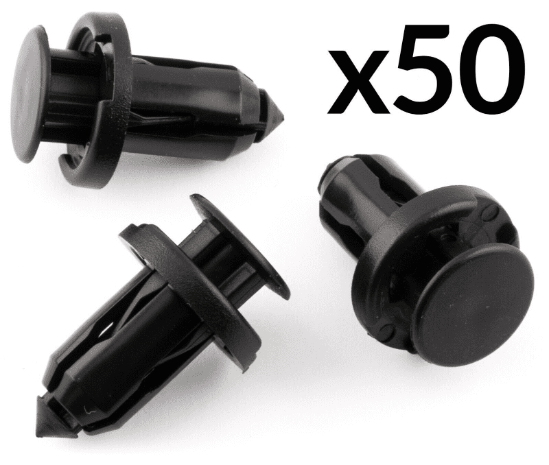 50x Plastic Rivet Trim Clip for Mazda & Subaru Impreza Legacy Bonnet Bumper