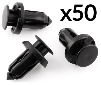 50x Plastic Rivet Trim Clip for Mazda & Subaru Impreza Legacy Bonnet Bumper