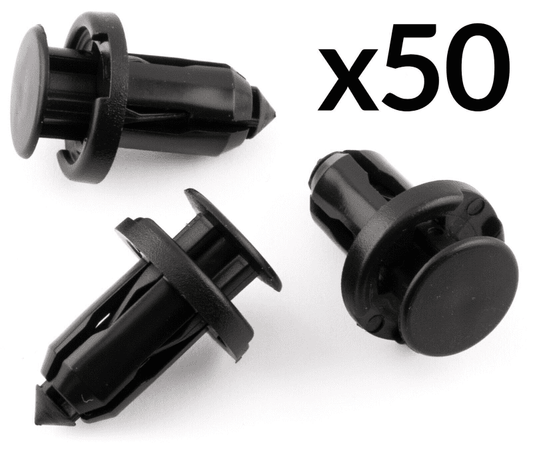 50x Plastic Rivet Trim Clip for Mazda & Subaru Impreza Legacy Bonnet Bumper