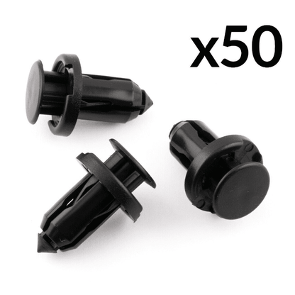 50x Plastic Rivet Trim Clip for Mazda & Subaru Impreza Legacy Bonnet Bumper