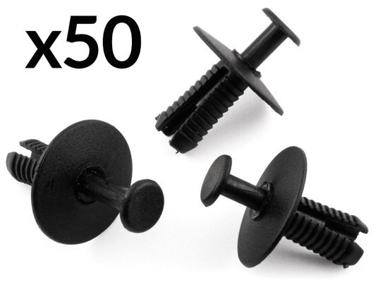 50x Plastic Trim Clip Expanding Rivet for BMW & Mini Skirts Sills Bumper Cover