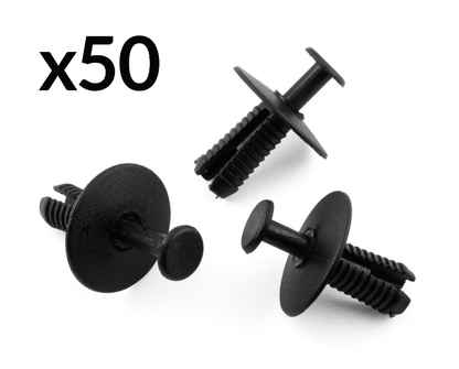 50x Plastic Trim Clip Expanding Rivet for BMW & Mini Skirts Sills Bumper Cover