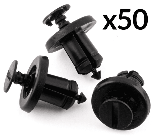 50x Plastic Trim Clips 01515-00Qab for Nissan K12 Qashqai Bumpers  Wheel Arch