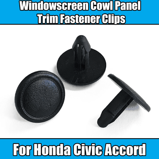 50x Plastic Trim Clips Fasteners for Honda Civic Accord Windscreen Cowl Panel