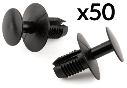 50x Plastic Trim Clips for Mitsubishi Toyota Volvo Engine Under Tray Wheel Arch