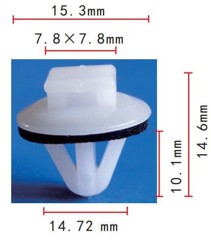 50x Plastic Trim Clips for Toyota Exterior Body Door Moulding Vent Plate Panel