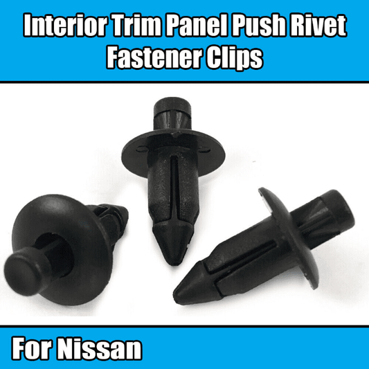 50x Push Rivet Retainer Clips for Nissan Interior Trim Panel Fascia 66824-01G00