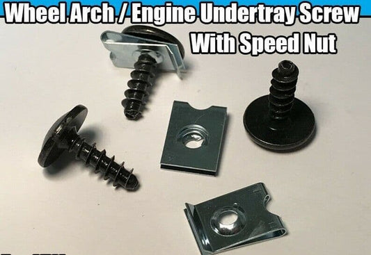 50x Torx Screws Speed Nut Spire Clips for Audi Bumper Engine Shield Cover Tray