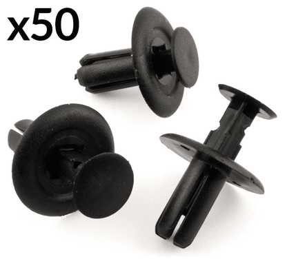 50x Trim Clips for Honda Nissan Toyota Mazda Fascia Plastic Liner Card