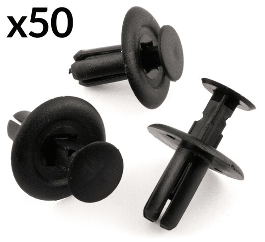 50x Trim Clips for Honda Nissan Toyota Mazda Fascia Plastic Liner Card