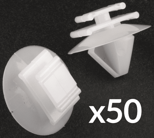 50x Trim Clips for Renault Peugeot Door Moulding Bumper Air Intake Plastic Strip