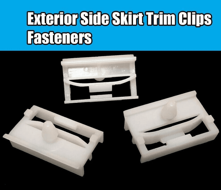 50x White Clips Fasteners for BMW 3 Series Exterior Trim Side Sill Skirt