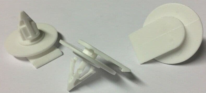 50x White Fastener Clips for BMW Mini Cooper R50 R52 R53 Wheel Arch Skirt Trim