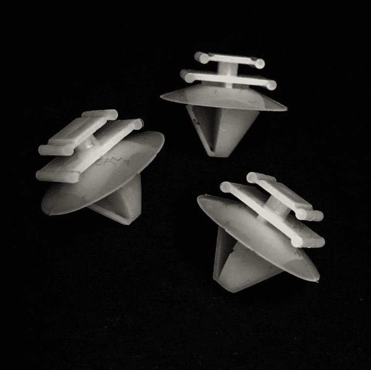 50x White Plastic Clips for Citroen Fiat Moulding Bumper Air Intake Covering