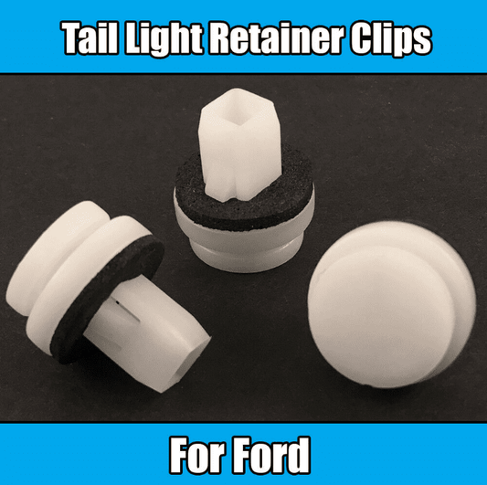 50x White Plastic Clips for Ford Rear Mounting Tail Light Retainer Sealer