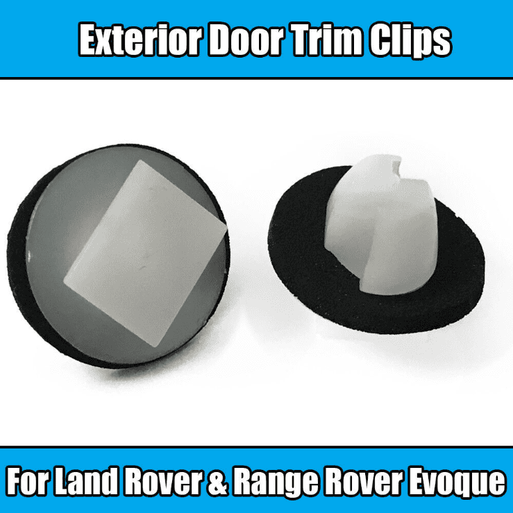 50x White Plastic Clips for Land Rover Range Rover Evoque Exterior Door Trim