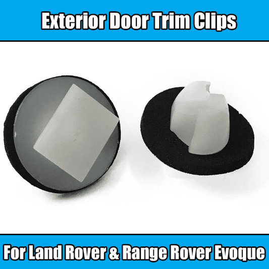 50x White Plastic Clips for Land Rover Range Rover Evoque Exterior Door Trim