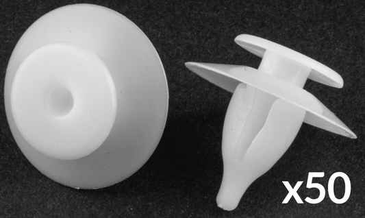 50x White Plastic Clips for VW Sharan Interior Door Panel Trim Fasteners