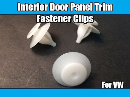 50x White Plastic Clips for VW Sharan Interior Door Panel Trim Fasteners
