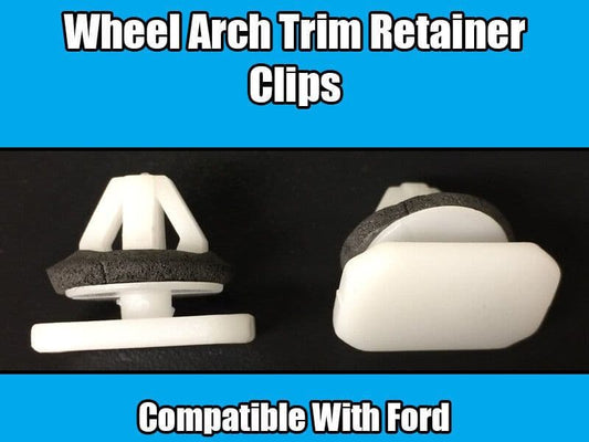 50x White Plastic Retainer Clips for Ford Transit Connect Wheel Arch Trim