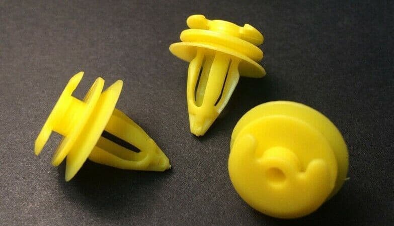 50x Yellow Trim Clips for BMW E34 E36 E39 E39 E46 Interior Front Door Card Panel
