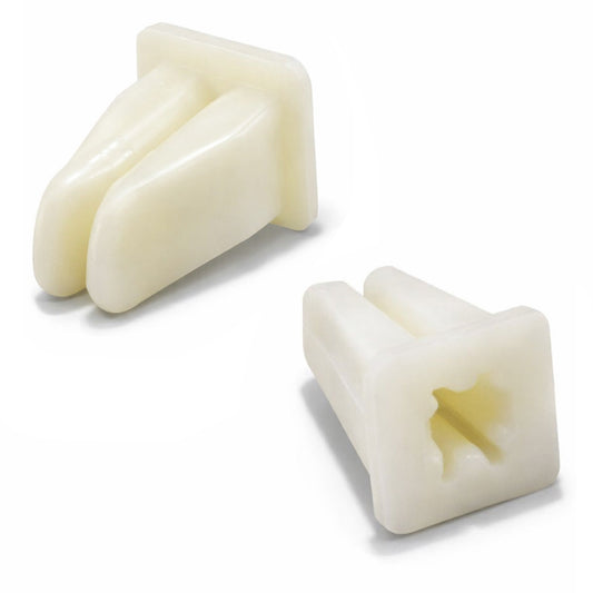 White Plastic Expanding Nuts Grommets for BMW E30-E70 & Mercedes Front Fog light