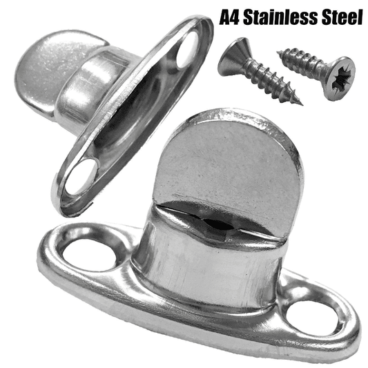 5x 6mm A4 Stainless Steel Marine Common Sense Turnbutton Canopy Canvas + Screws