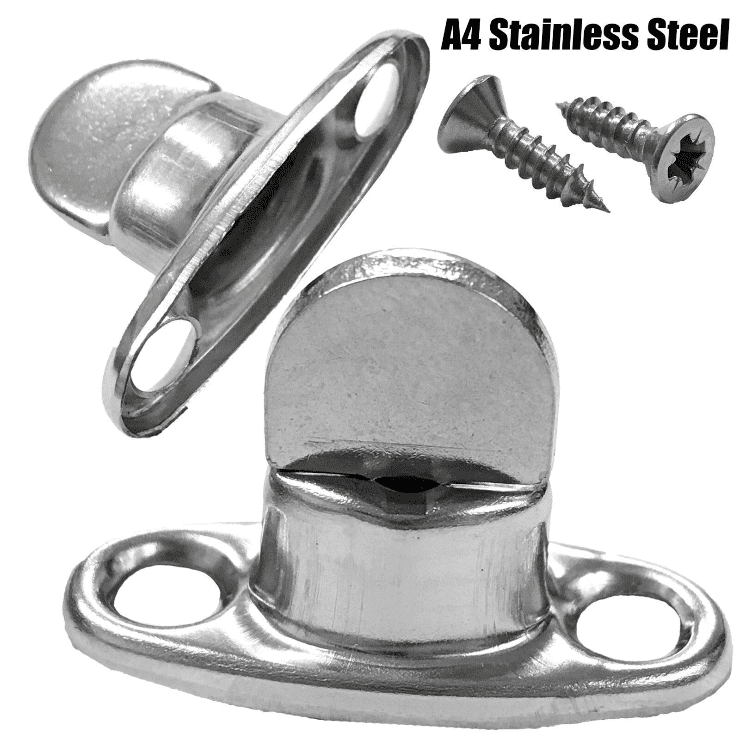 5x 8mm A4 Stainless Steel Marine Common Sense Turnbutton Canopy Canvas + Screws