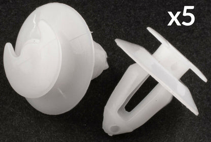 5x 8mm White Plastic Trim Clip Panel Retainer for Mercedes W300 W400 W600