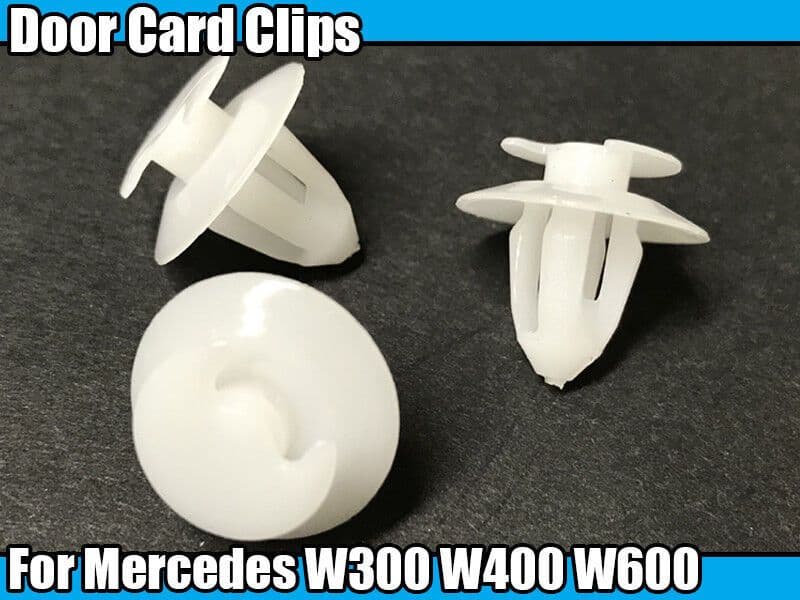 5x 8mm White Plastic Trim Clip Panel Retainer for Mercedes W300 W400 W600
