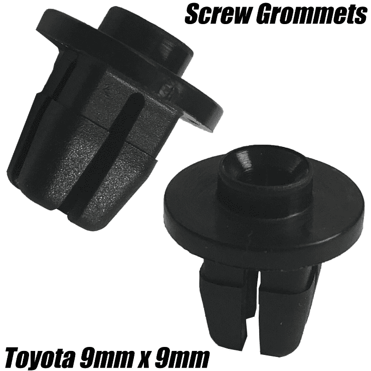 5x 9x9mm Expanding Nuts Screw Grommets for Toyota Bumper Wing Mudguard Spoiler