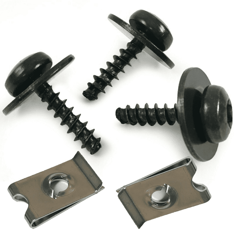 5x Auto Screws With Speed Panel Fixings Captive Nuts Used On Ford W708591S424