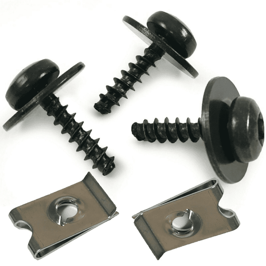 5x Auto Screws With Speed Panel Fixings Captive Nuts Used On Ford W708591S424