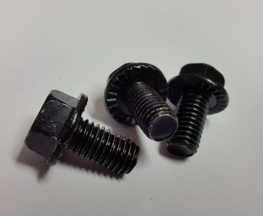 5x Black Metal Fixed Washer Hex Bolt M8X15mm for Toyota Hyundai Honda