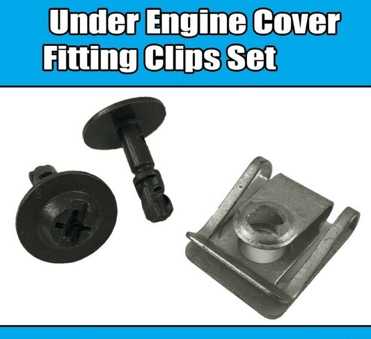 5x Black Metal Screws Clips for Audi VW BMW Under Engine Cover Fitting Set
