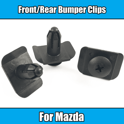 5x Black Plastic Bumper Fastener Retainer Clips for Nissan & Mazda Front Rear