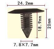 5x Black Plastic Clips for Ford VW Chrysler Door Panel Interior Card Fastener