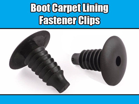 5x Black Plastic Push Type Trim Clips for Ford Carpet Lining Boot 2207713