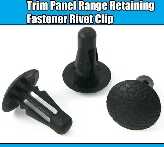 5x Black Plastic Rivet Clips for Honda Subaru Trim Panel Retaining