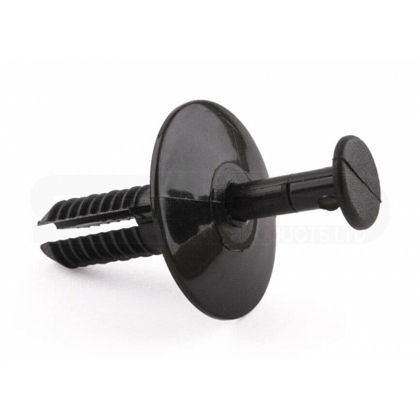 5x Black Plastic Rivet Trim Clips for BMW Wheel Arch Bumper Body Panels