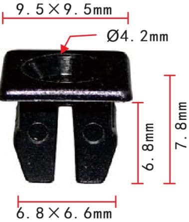 5x Black Plastic Spreader Nut Clips for VW GM Air Vent 20475950