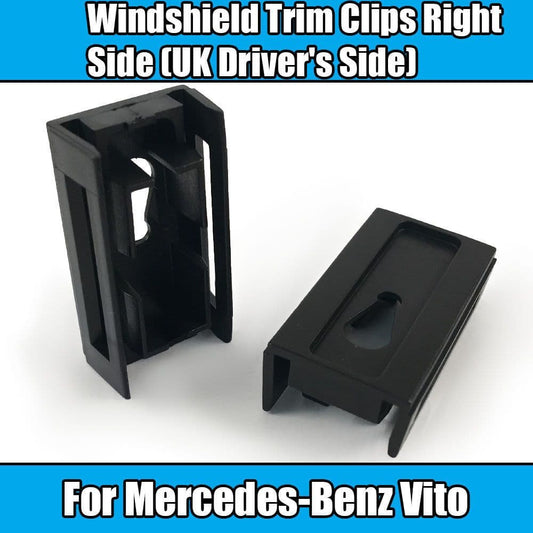 5x Black Plastic Trim Clips for Mercedes Vito W638 Windscreen A-Pillar