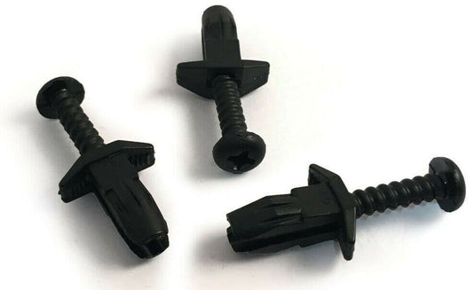 5x Black Trim Clips for BMW 5 Series E34 Radiator Grille Bumper 1000508