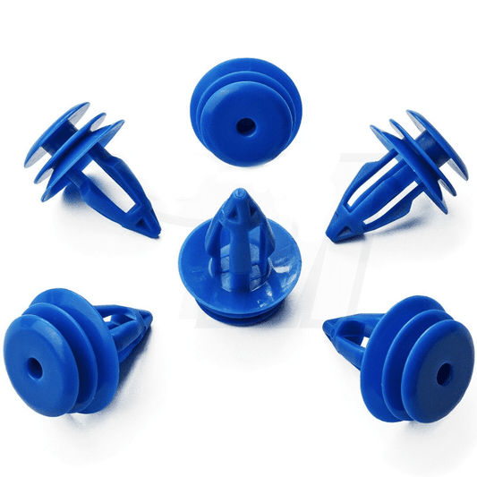 5x Blue Plastic Trim Clips for Land Rover Range Evoque Front/Rear Wheel Arch