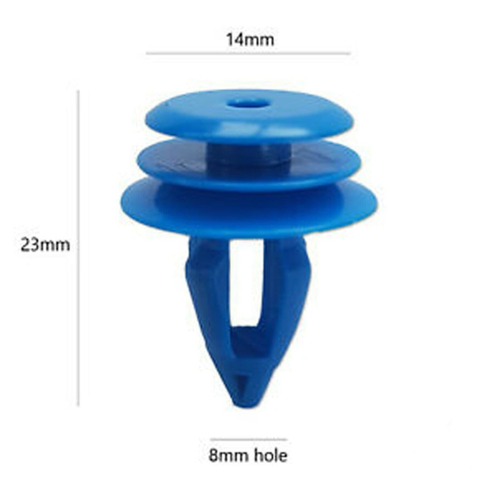 5x Blue Plastic Trim Clips for Land Rover Range Evoque Front/Rear Wheel Arch