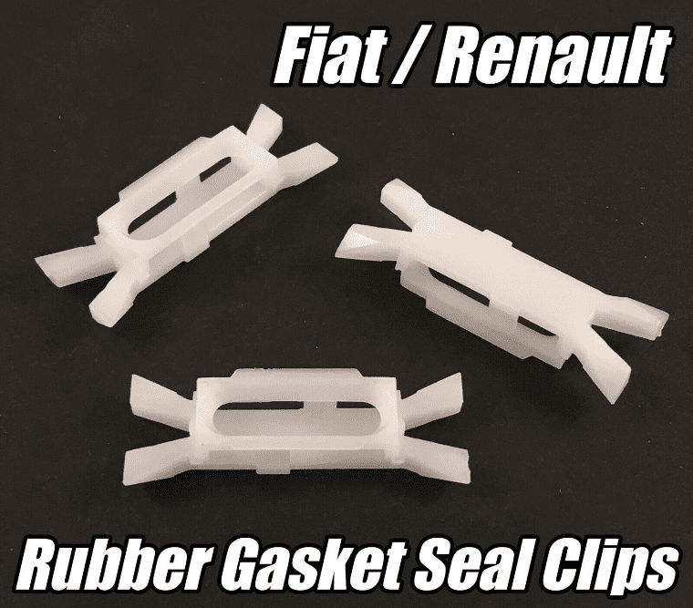 5x Clips for Fiat Renault Door Moulding Rubber Seal Weather Gasket Trim 7078732