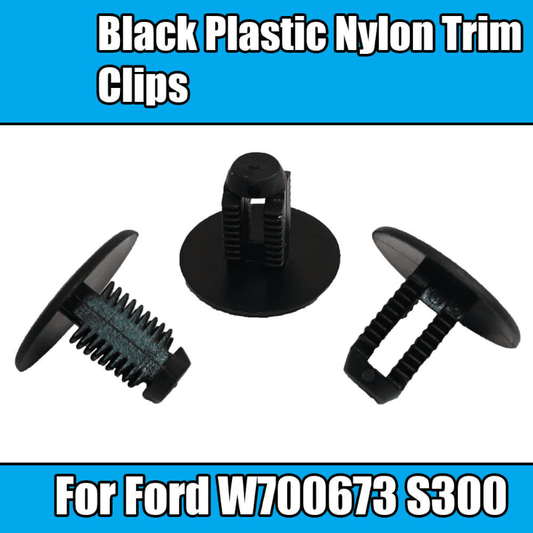 5x Clips for Ford Black Plastic Nylon Trim Clips 6717617 W700673-S300