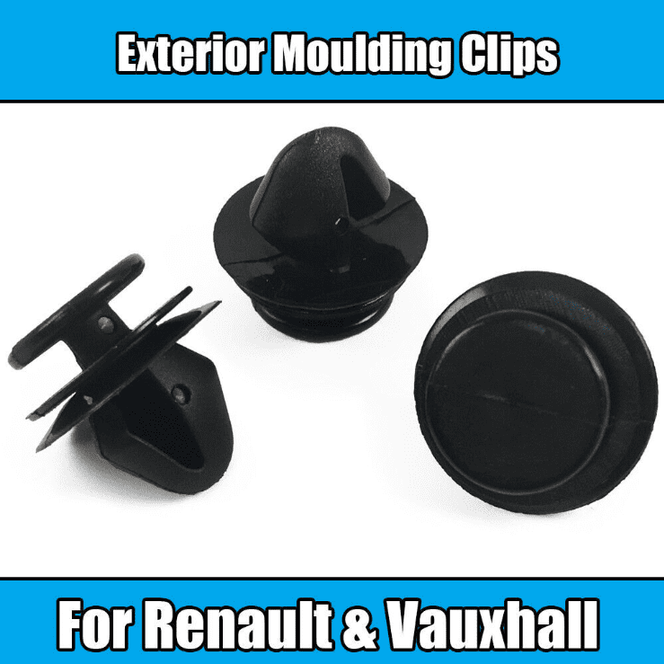 5x Clips for Renault Master Vauxhall Movano Exterior Side Moulding Bump Strip