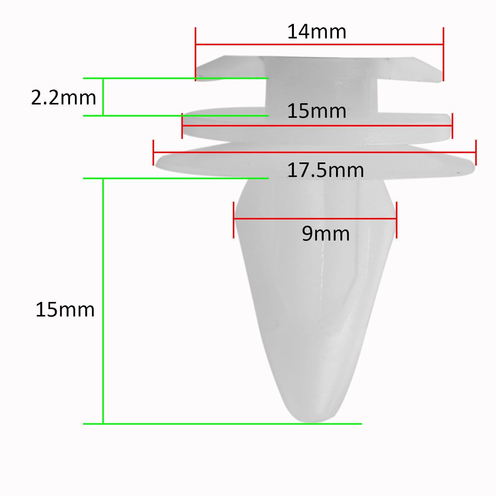 5x Clips for Rover 25 Mg Zr 75 Mg Zr Interior Door Card Panel Trim 51411973500