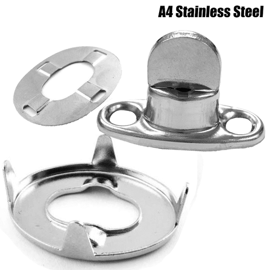 5x Common sense 6mm Turnbutton Eyelet Kit Cover Canopy A4 Stainless Steel Marine